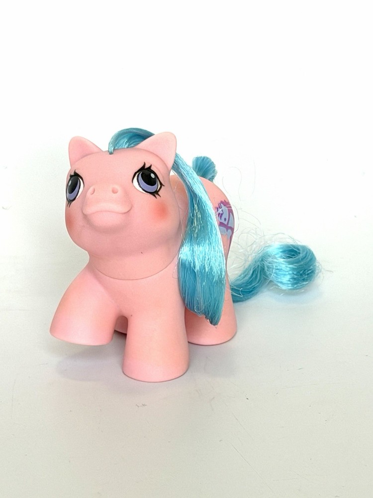 BVS My Little Pony Newborn Twin STICKY ( Sniffles ? ) Pink Blue Baby Vintage G1