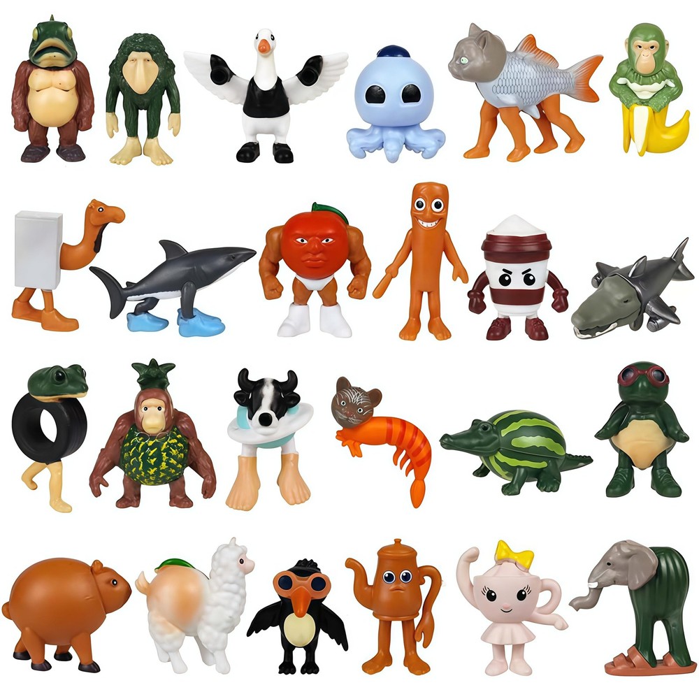 24PCS Italian Brainrot Steal a Brainrot Toys, Brain Rot Action Figure, 1.8″ T…