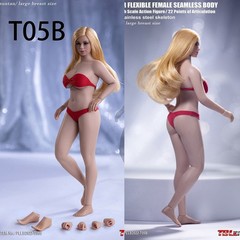 TBLeague 1/12 T05B Female Flexible Suntan Mid Bust Seamless Body W/Head 6″Figure