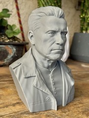 Arnold Schwarzenegger Terminator Bust 6.5” 3D Printed Sci-Fi Collectible Statue