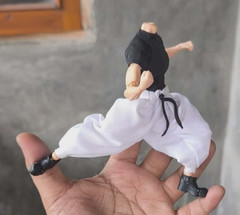 PB-GOJO-SET-FIN: Jujutsu Kaisen Gojo Final Battle Outfit for Romankey 1/12 body