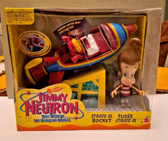 Jimmy Neutron Boy Genius – STRATO XL Rocket Ship Toy vintage 2001 nib