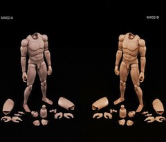 1/6 Male Narrow Shoulders Muscular Joint Body For 12” Action Figure Model Doll
