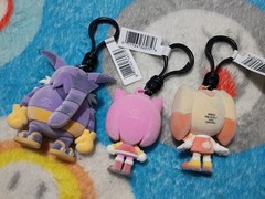 Rare Monogram Sonic the Hedgehog Sonic Figure Bag Clip Lot of 21 Flocked Shadow