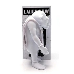 Apologies To BANKSY Laugh Now DIY 6″ Vinyl Figure Toy Monkey Chimp Blank BAD BOX