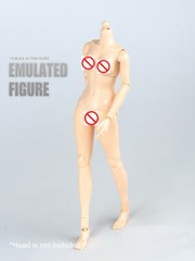 US 1/6 Female Mid Bust Pale Skin Body Model 12″ Action Figure Body Hands Toy