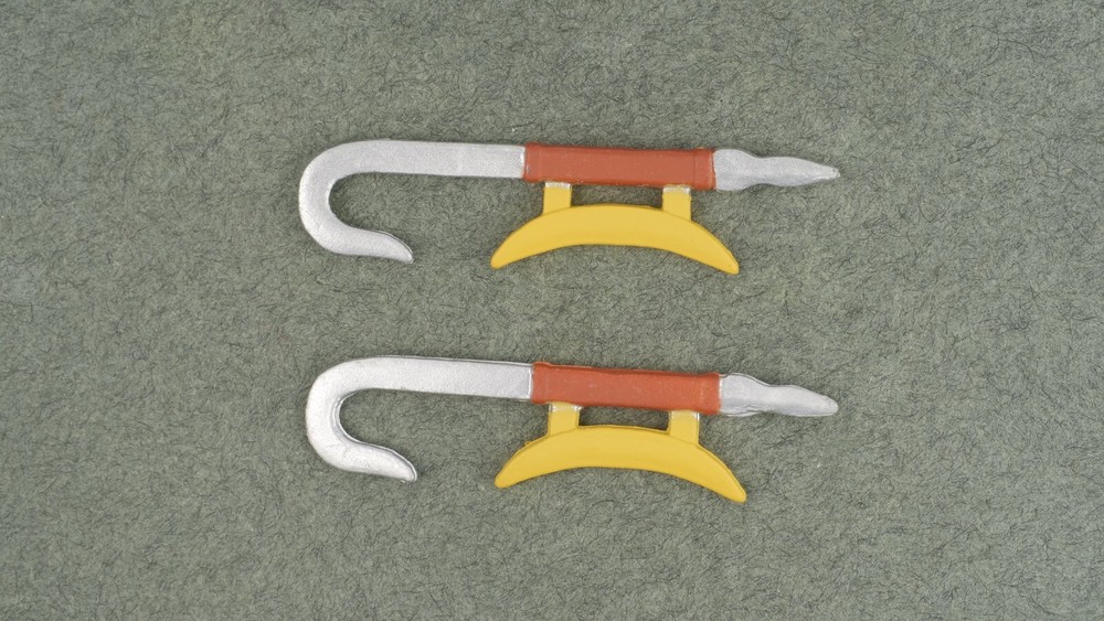 BST AXN Avatar The Last Airbender Jet Short Hook Swords 5″ 1:15 Scale Fodder