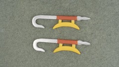 BST AXN Avatar The Last Airbender Jet Short Hook Swords 5″ 1:15 Scale Fodder