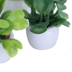 4 Pcs Mini Simulation Pot Plants Set Artificial Potted Plants Set with