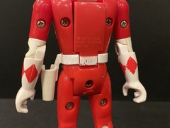 1993 Mighty Morphin Power Rangers Auto Morphin Red Green Figures Bandai Lot Of 3
