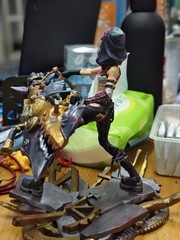 18CM League of Legends LOL Jinx PVC Statue Handmade Figure Model Collectibles