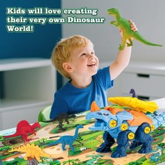 Dinosaur Toys for 3 4 5 6 7 8 Year Old Boys, Take Apart Dinosaur Toys for Kid…