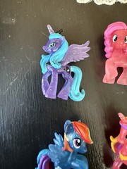 My Little Pony G4 Blind Bag Mini Figure Lot 8 Glitter Translucent MLP Hasbro