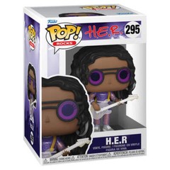 H.E.R. Pop Vinyl Sparkly Translucent Puple Outfit Officially Licensed Ages 6+