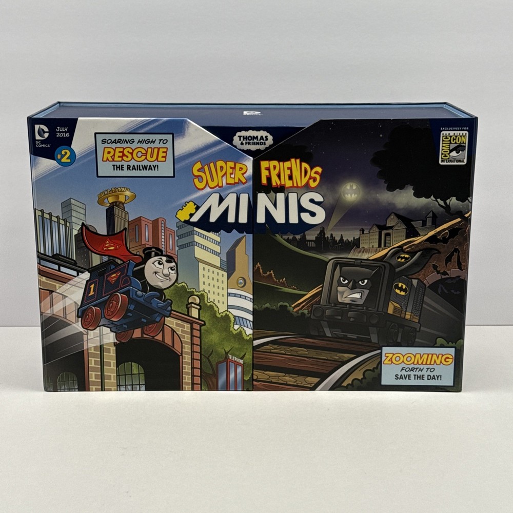 Super Friends Minis Thomas the Tank Engine DC Superman and Batman SDCC 2016 New