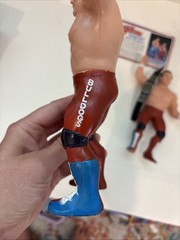 Vintage LJN WWF Superstars 1986 British Bulldogs w/ Bio Card!