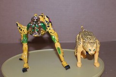 USED / LOOSE / Lot of 2 CHEETOR Transformer Beast Wars BEAST MACHINE and Deluxe