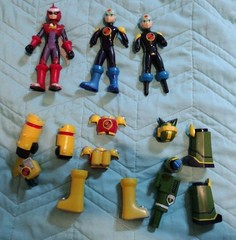 Mega Man Battle Network Mega Man Action Figure Lot Of 3