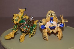 USED / LOOSE / Lot of 2 CHEETOR Transformer Beast Wars BEAST MACHINE and Deluxe