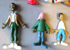 VINTAGE FAT ALBERT & JUNKYARD GANG COSBY KIDS TV SHOW TOY 8 FIGURE PLAY SET + 1