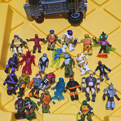 RareMega BloksTeenage Mutant Ninja Turtles Set Mixed Lot Mini Figures CarVehicle