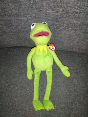 Kermit the Frog Ty Beanie Buddies 2013 Rare Muppets Plush Medium 16″ Tags