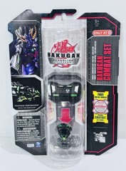 BAKUGAN Gundalian Invaders Combat Set: Silver BOOMIX & Darkus LINEHALT Target