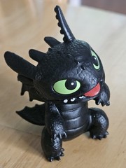 How to Train Your Dragon Toothless 3″ Action Figure Swivel Head Teeth Tongue