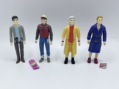 Super7 Back To The Future 2 Marty McFly Doc Biff Reaction Figures Lot Of 4