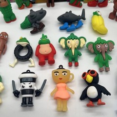 Italian Brainrot Toy Action Figures Brain Rot Lot Of 21 With12 Trading Cards