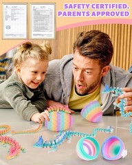 12″ Articulated Dragon & 4.53″ Eco-Friendly Crystal Egg – Surprise Toy for Kids
