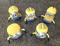 Thinkway Toys Despicable Me Minions Talking Figure DAVE BOB TIM STUART Lot Of 5