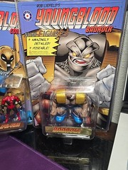 PLACO TOYS ROB LIEFELD YOUNGBLOOD MINI FIGURES BADROCK PHOTON SHAFT COMBAT 1995.