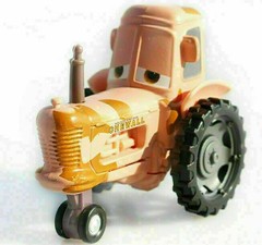 4PAck Disney Pixar Cars FRANK THE COMBINE HARVESTER & 2 TRACTORS Diecast 1/55