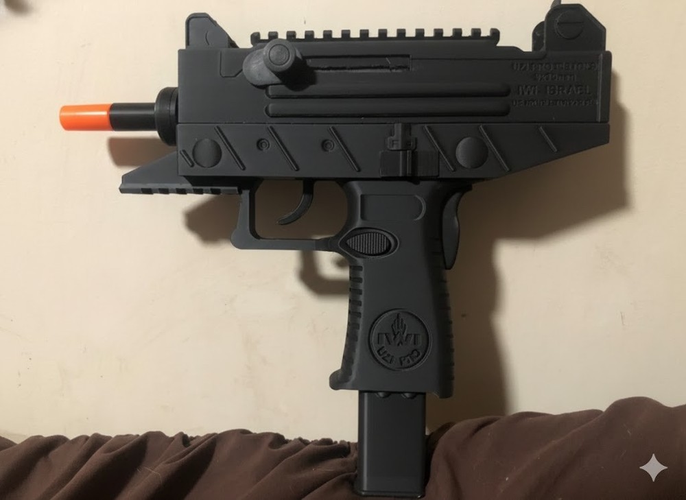 UZI Pro pistol 1:1 Model Black Prop Cosplay Costume