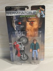 Unopened Terminator 2 John Connor with Motorcycle Action Figure KENNER 1991
