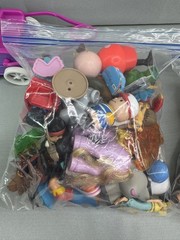 Mixed Toy Figures Lot 4 Lbs 14 Oz Barbie Little Tikes Animals Disney & More