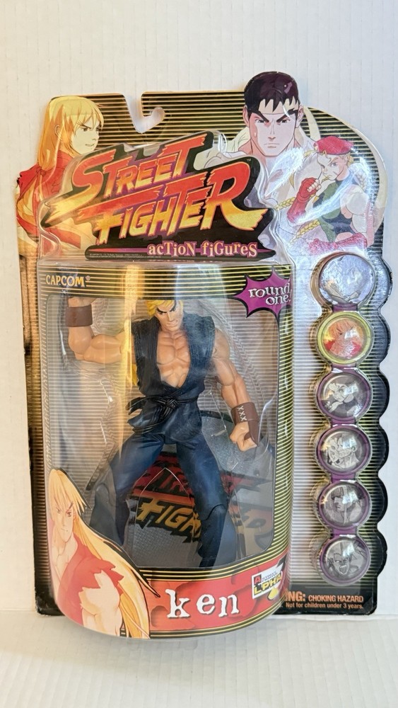 RESAURUS CAPCOM STREET FIGHTER ALPHA3 “KEN” ROUND ONE. NIB OCVG CONDITION. Seals