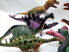 DINOSAURS Mixed Lot of 15 Toy Figures Branded/Unbranded Dinosaur Toys
