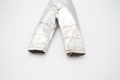 Vintage 1960s G.I. Joe Astronaut Silver Space Suit Pants Foil Uniform Piece