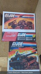 GI Joe Two Cobra Combat MSV and one Char Empty Replacement boxes G2U