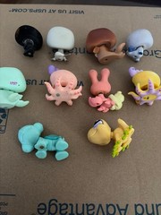 Lot of 10 vintage Littlest Pet Shop Animals – Seal octopus frog turtle penguin