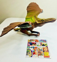 Vintage MOTU Turbodactyl Near Complete But Broken Head – Original Wings & Comic