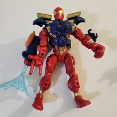 Marvel Super Hero Mashers IRON SPIDER Action Figure 2013 Red Gold Spider-Man 6″