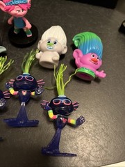 Lot of 12 Trolls Figures Characters Toys Dolls World Tour Finger Puppets Etc