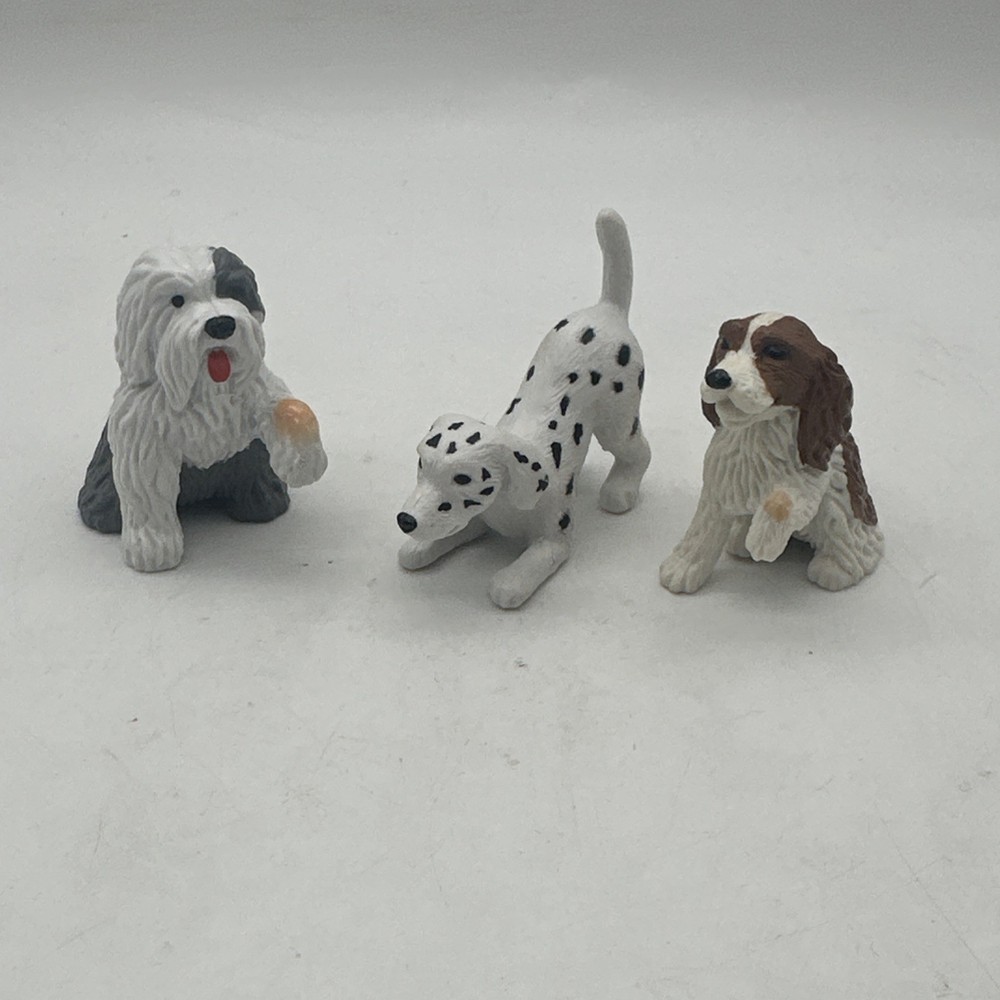 Vtg 90s MEG Puppy in My Pocket PVC Dog Figure Lot Of 3