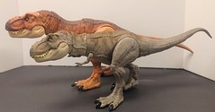 2 -Mattel Jurassic Park Tyrannosaurus Rex 22″ 1- Walking/Sound Unbranded