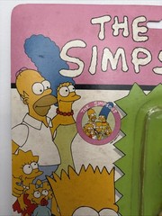 1991 Bart Simpson Glasslite BraziI Sealed On Card L RARE Unique Layout Artwork