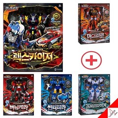 Miniforce Dinoid Warrior REX KAISER + 4 Headbot Set Transformer Robot Toy 2025
