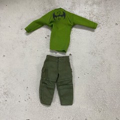 PB-IF-SET: 1/12 scale Immortal Iron Fist Outfit Set (Top Shirt and Cargo pants)
